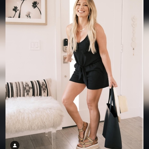 Smash + Tess Pants - Smash And Tess Hilary Duff Black Shorty Lauren Romper XS